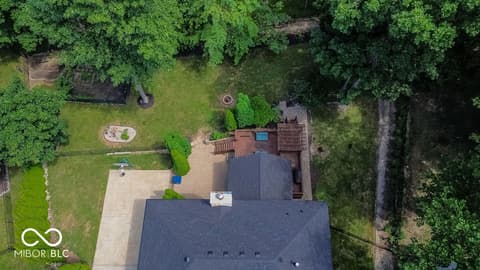 Aerial view at 7619 Oak Grove Drive, Indianapolis, IN