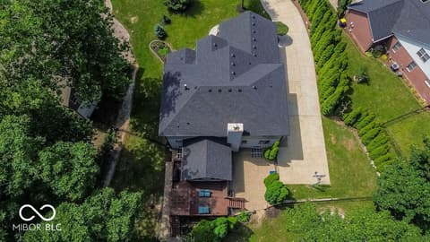 Aerial view at 7619 Oak Grove Drive, Indianapolis, IN