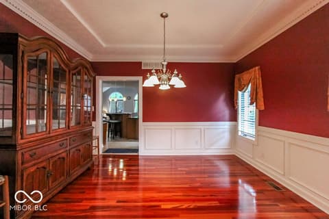 Dining room at 7619 Oak Grove Drive, Indianapolis, IN