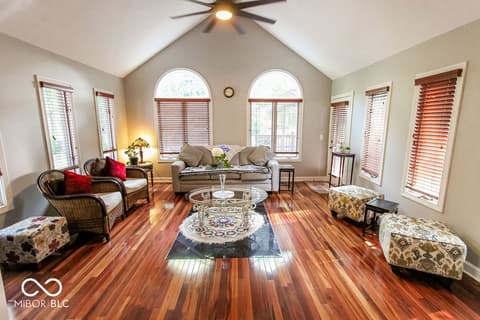 Living room at 7619 Oak Grove Drive, Indianapolis, IN