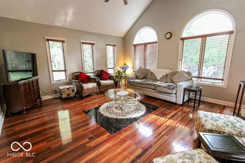 Living room at 7619 Oak Grove Drive, Indianapolis, IN