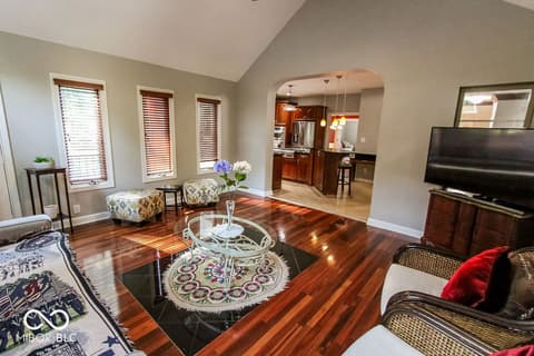 Living room at 7619 Oak Grove Drive, Indianapolis, IN