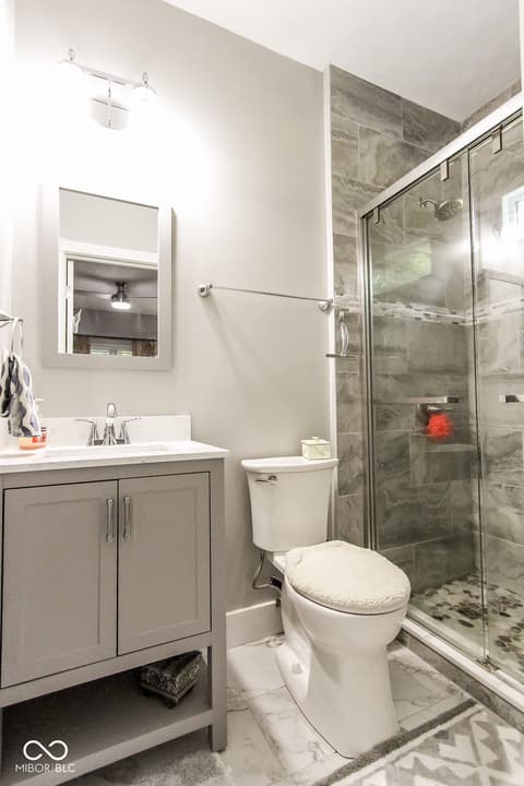 Bathroom at 7619 Oak Grove Drive, Indianapolis, IN