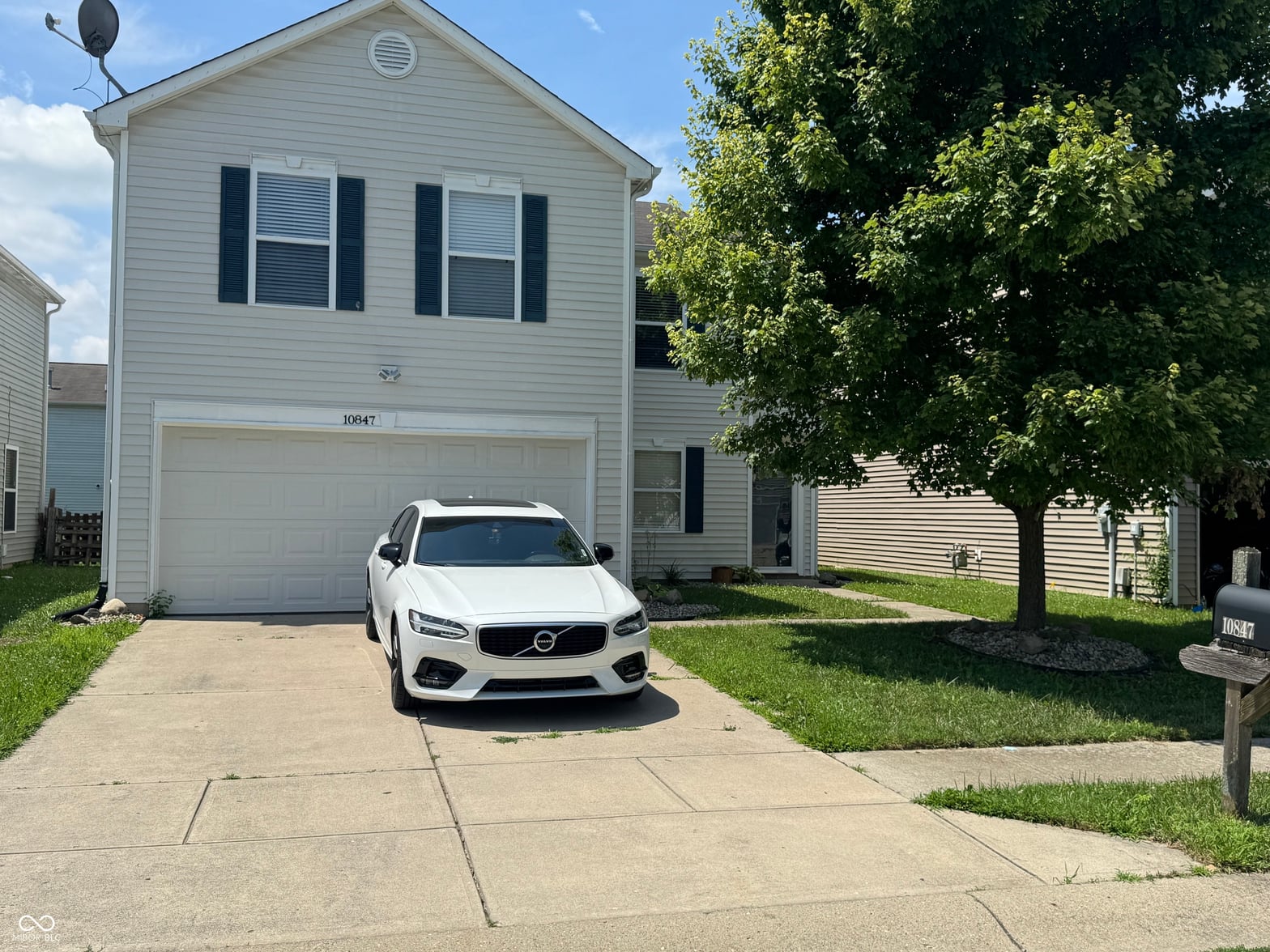 Front exterior at 10847 Grace Drive, Ingalls, IN