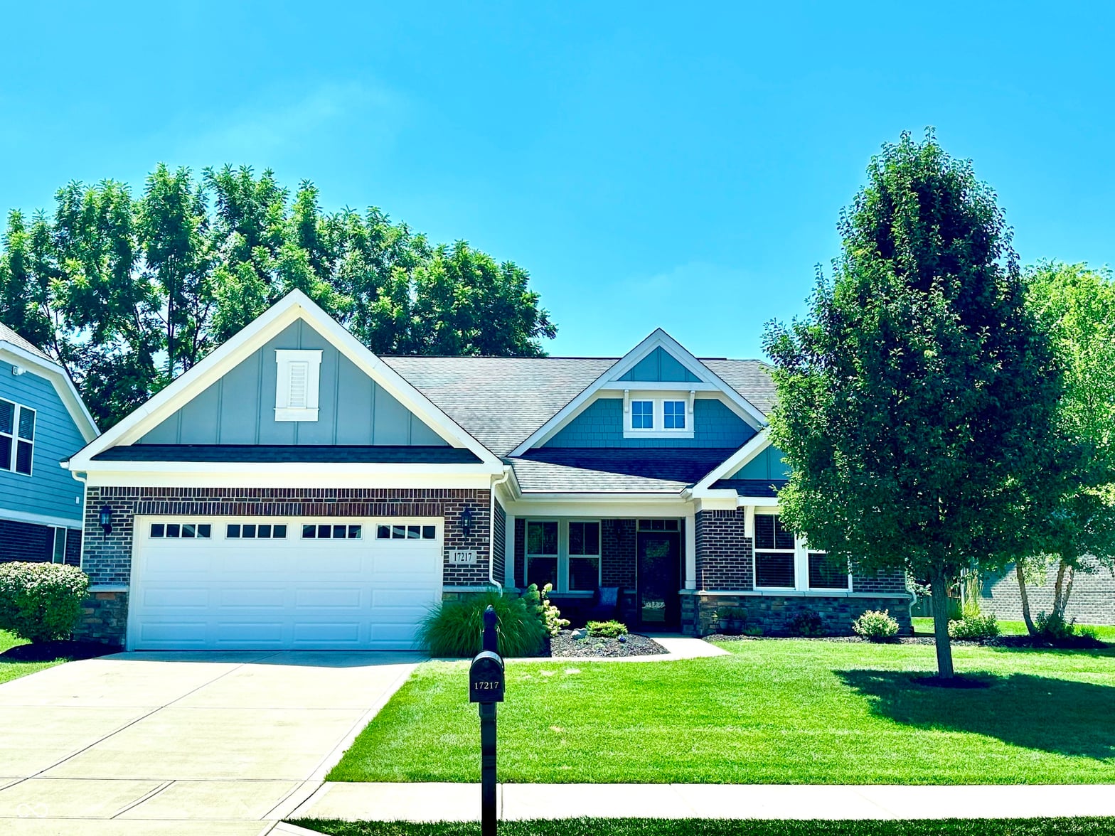 Front exterior at 17217 Wetherington Drive, Westfield, IN