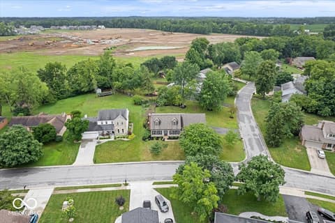 Aerial view at 6011 Buttonwood Drive, Noblesville, IN
