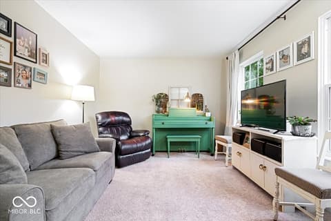 Living room at 6011 Buttonwood Drive, Noblesville, IN
