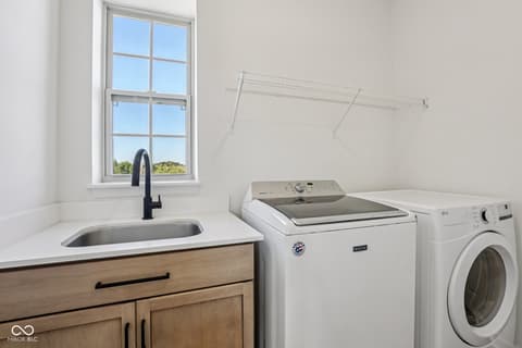 Laundry room at 10858 Cold Spring Drive, Fishers, IN