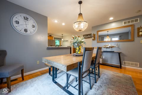 Dining room at 5941 Jordan Village Road, Poland, IN
