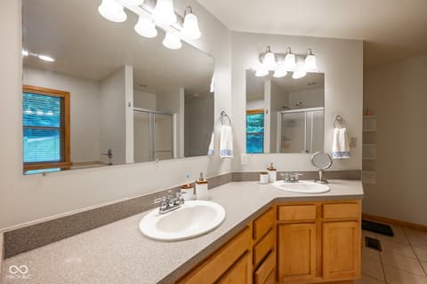 Bathroom at 5941 Jordan Village Road, Poland, IN