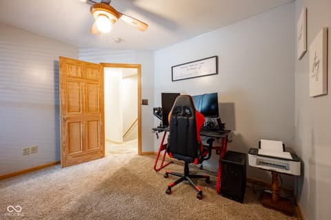 Home office at 5941 Jordan Village Road, Poland, IN