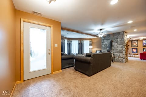 Living room at 5941 Jordan Village Road, Poland, IN
