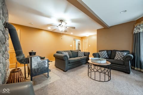 Living room at 5941 Jordan Village Road, Poland, IN