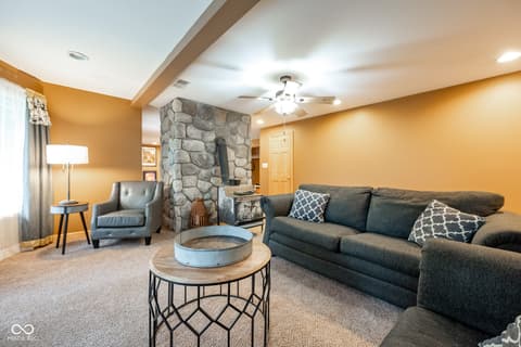 Living room at 5941 Jordan Village Road, Poland, IN