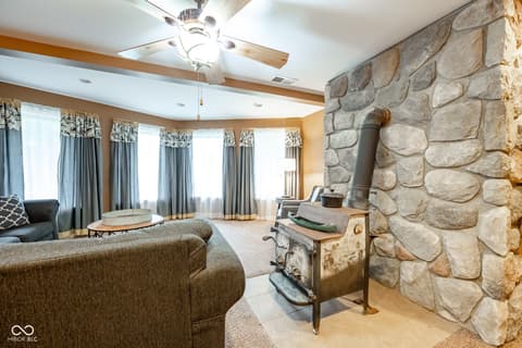 Living room at 5941 Jordan Village Road, Poland, IN