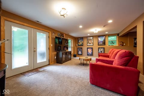 Living room at 5941 Jordan Village Road, Poland, IN