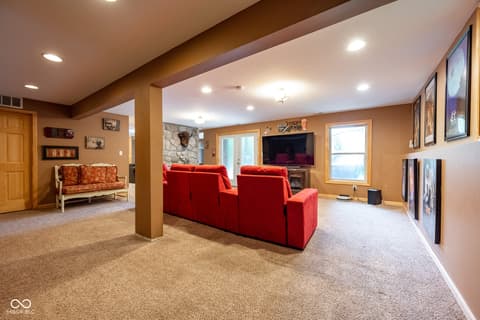 Living room at 5941 Jordan Village Road, Poland, IN