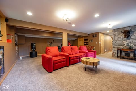 Living room at 5941 Jordan Village Road, Poland, IN
