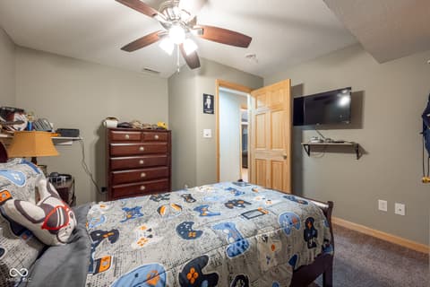 Bedroom at 5941 Jordan Village Road, Poland, IN