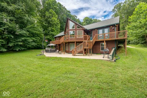Backyard at 5941 Jordan Village Road, Poland, IN