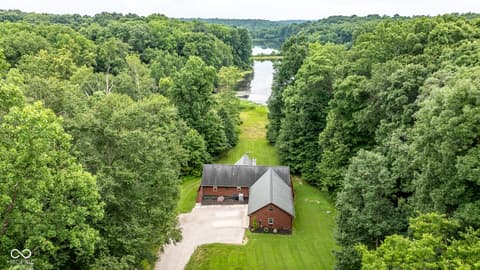 Aerial view at 5941 Jordan Village Road, Poland, IN