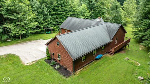 Aerial view at 5941 Jordan Village Road, Poland, IN