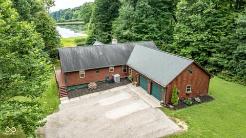 Aerial view at 5941 Jordan Village Road, Poland, IN