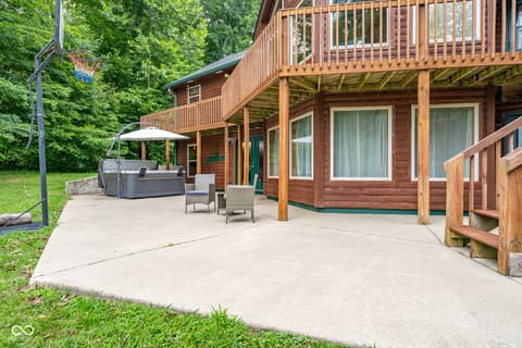 Outdoor living area at 5941 Jordan Village Road, Poland, IN