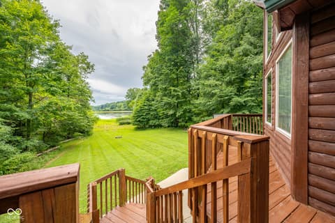 Outdoor living area at 5941 Jordan Village Road, Poland, IN
