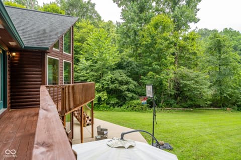 Outdoor living area at 5941 Jordan Village Road, Poland, IN