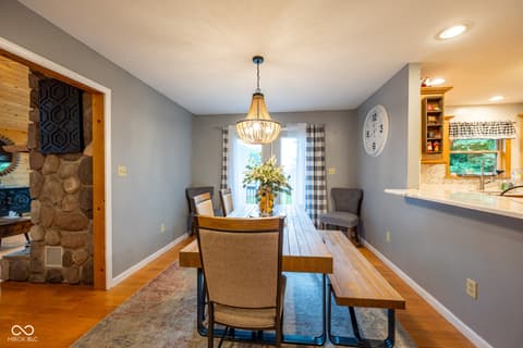 Dining room at 5941 Jordan Village Road, Poland, IN
