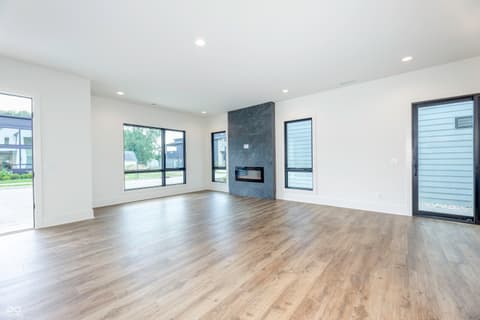 Living room at 8694 Morgan Drive, Fishers, IN