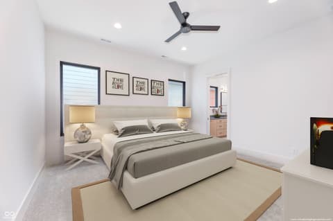 Primary bedroom at 8694 Morgan Drive, Fishers, IN
