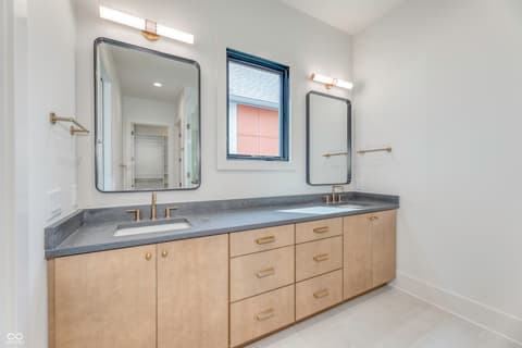 Primary bathroom at 8694 Morgan Drive, Fishers, IN