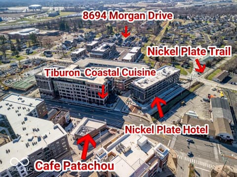 Aerial view at 8694 Morgan Drive, Fishers, IN