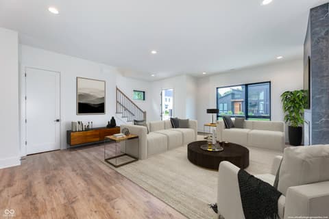 Living room at 8694 Morgan Drive, Fishers, IN