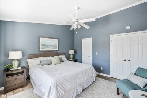 Primary bedroom at 9672 Troon Ct, Carmel, IN