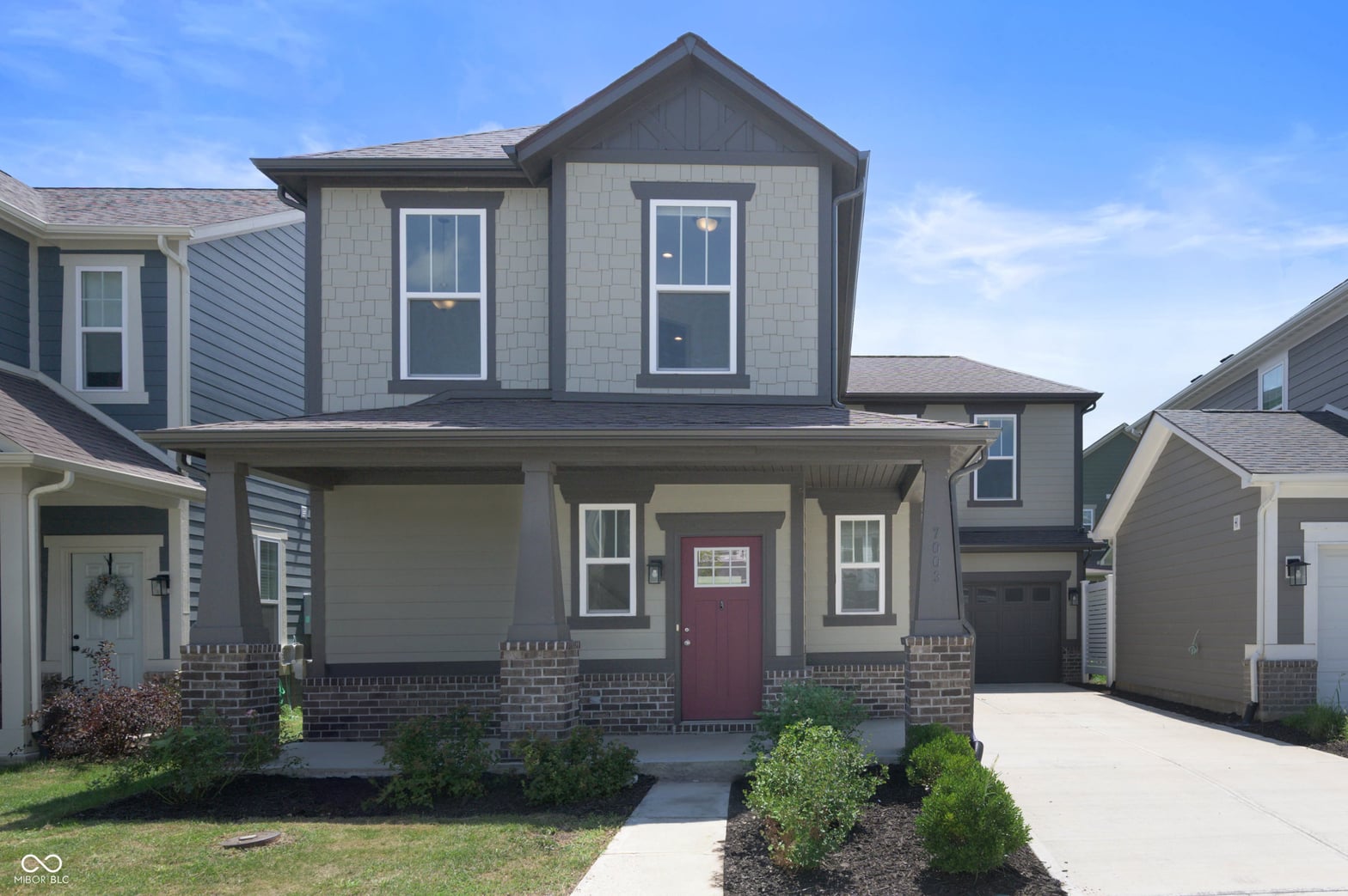 Front exterior at 7003 Pickett Place, Carmel, IN