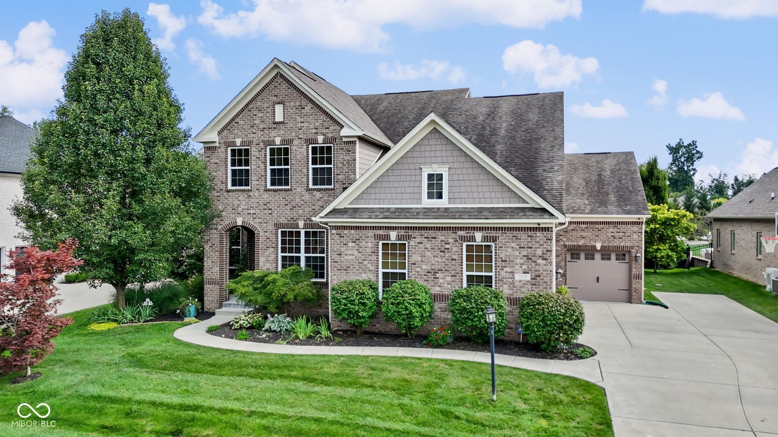 Front exterior at 5719 Autumn Breeze Lane, Indianapolis, IN