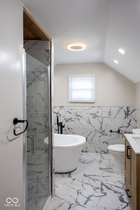 Primary bathroom at 2910 Meredith Avenue, Indianapolis, IN