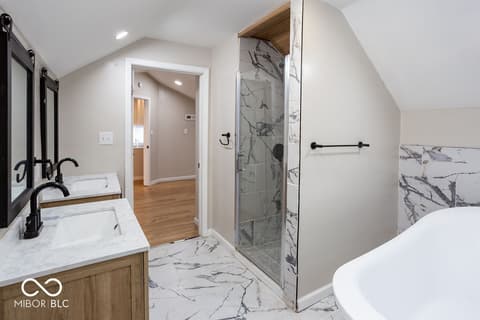 Primary bathroom at 2910 Meredith Avenue, Indianapolis, IN