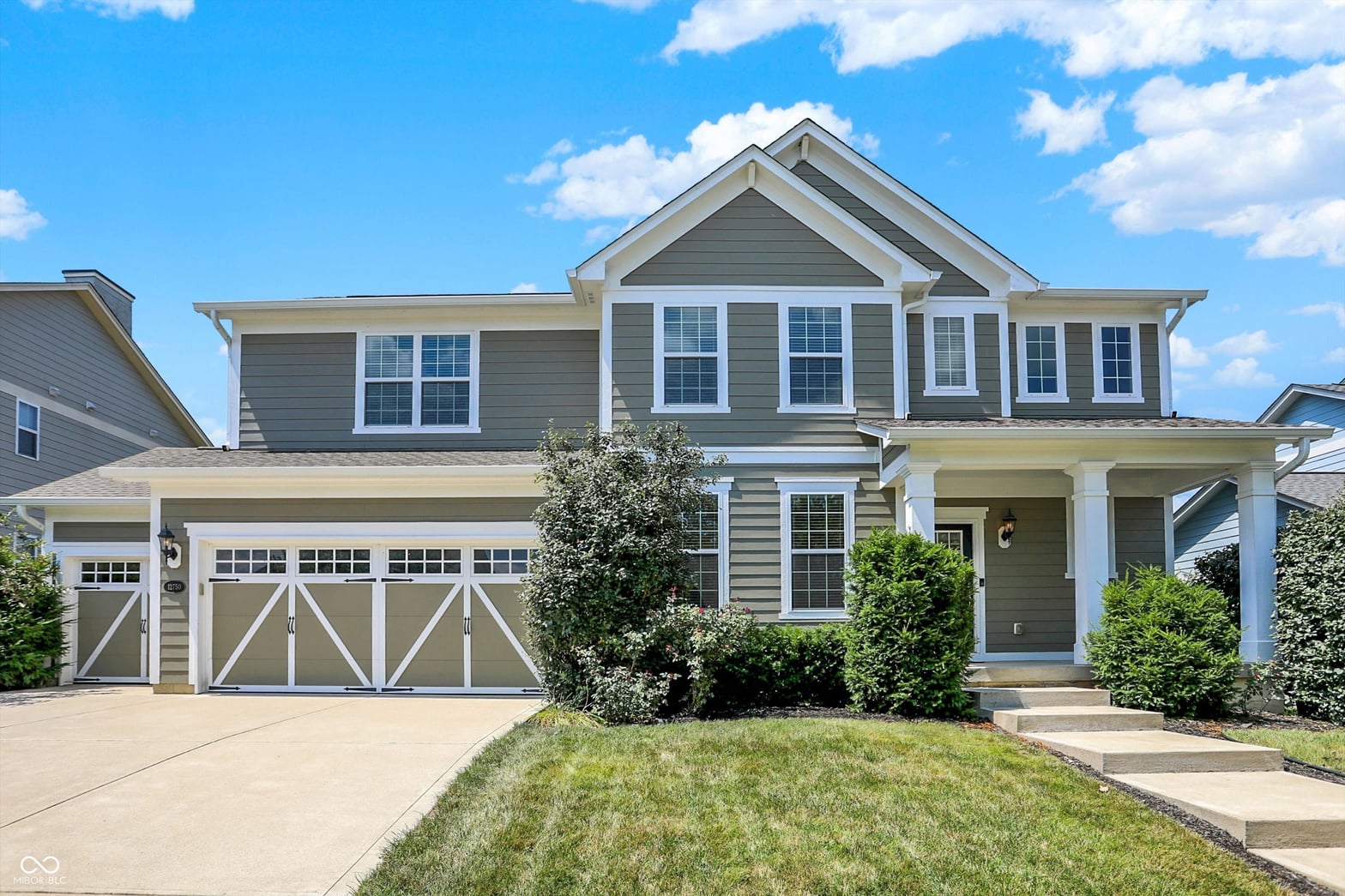 Front exterior at 12750 Moonseed Drive, Carmel, IN