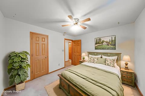Bedroom at 8157 Center Lake Road, Nineveh, IN