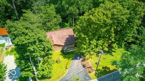 Aerial view at 8157 Center Lake Road, Nineveh, IN