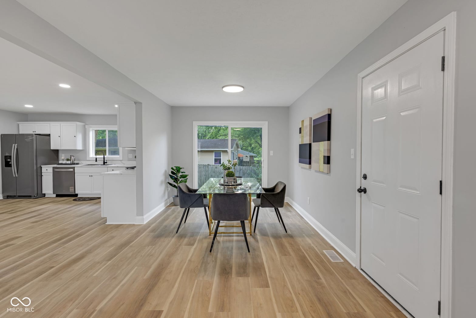 Bright, open-concept living space with updated finishes.