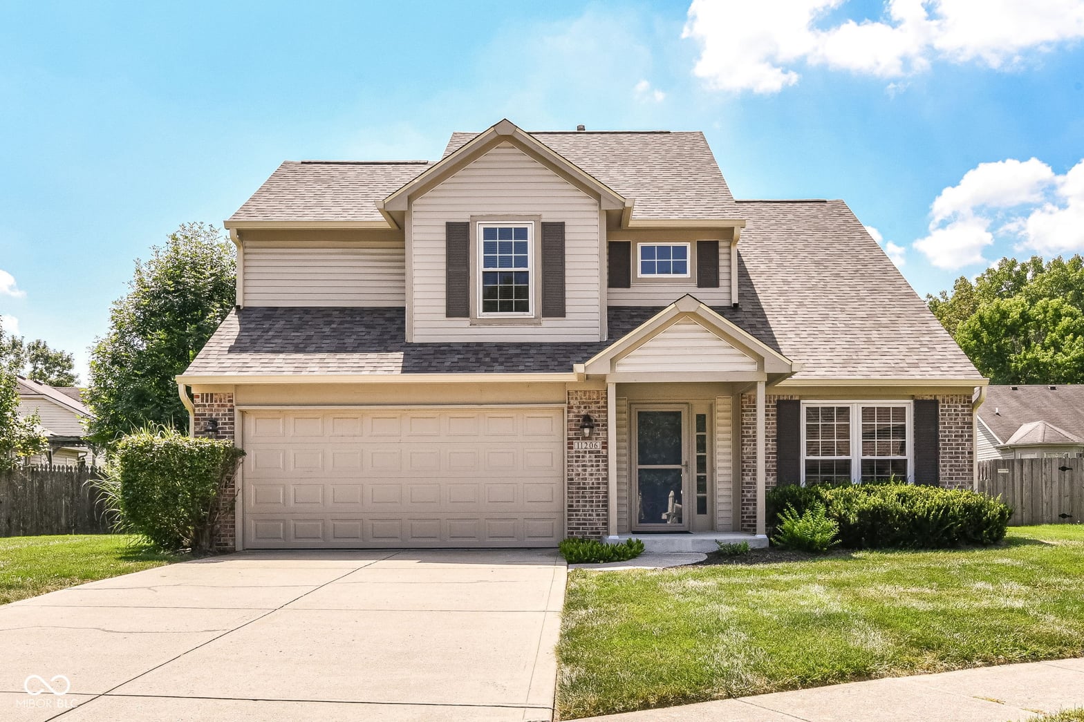 Front exterior at 11206 Basswood Court, Carmel, IN