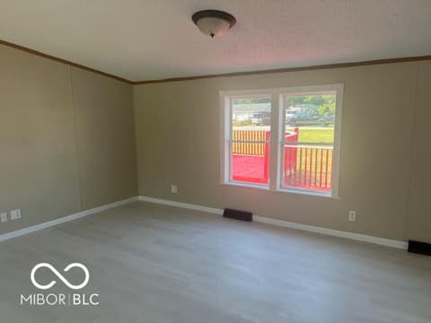 Living room at 6751 E Bayou Road, Darlington, IN