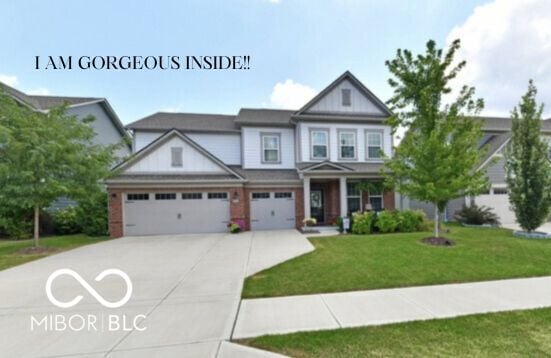 Front exterior at 17344 Americana Crossing, Noblesville, IN
