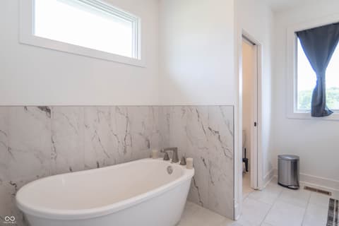 Primary bathroom at 921 Justine Circle E, Indianapolis, IN
