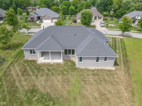 Aerial view at 921 Justine Circle E, Indianapolis, IN
